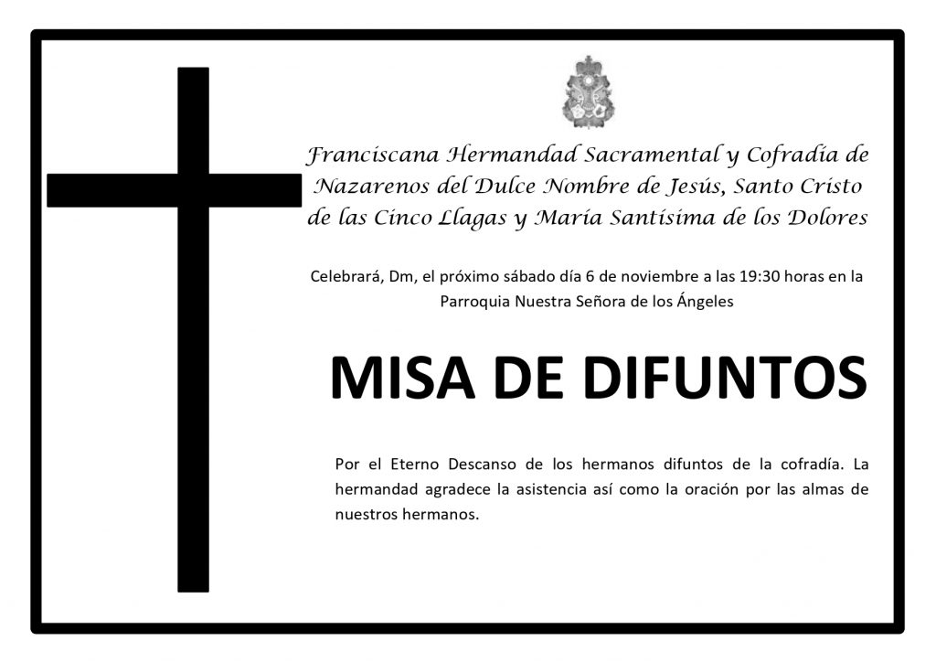 Misa Difuntos 2021